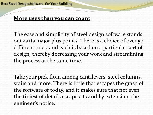 Best Steel Design Software