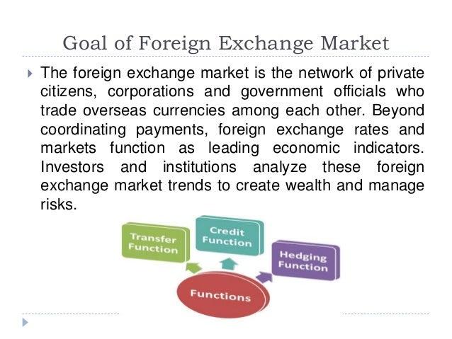 functions of forex market