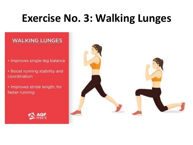 Exercise No. 3: Walking Lunges
 