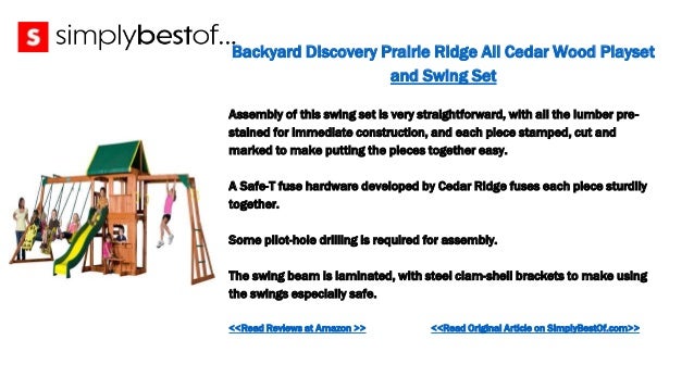The 5 Best Swing Sets