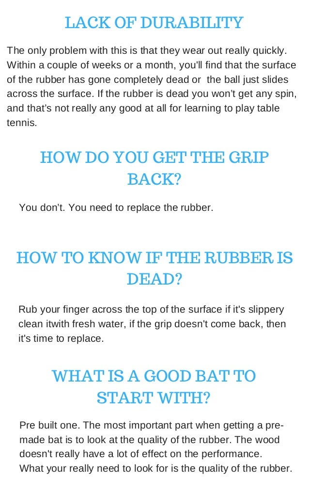 Best table tennis paddle buying guide