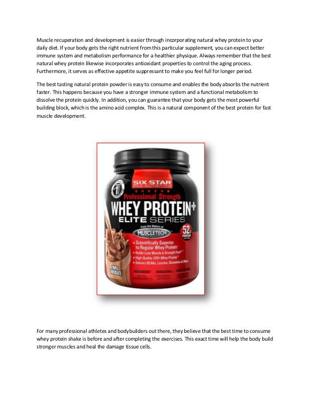 Best tasting whey protein