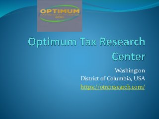 Washington
District of Columbia, USA
https://otrcresearch.com/
 
