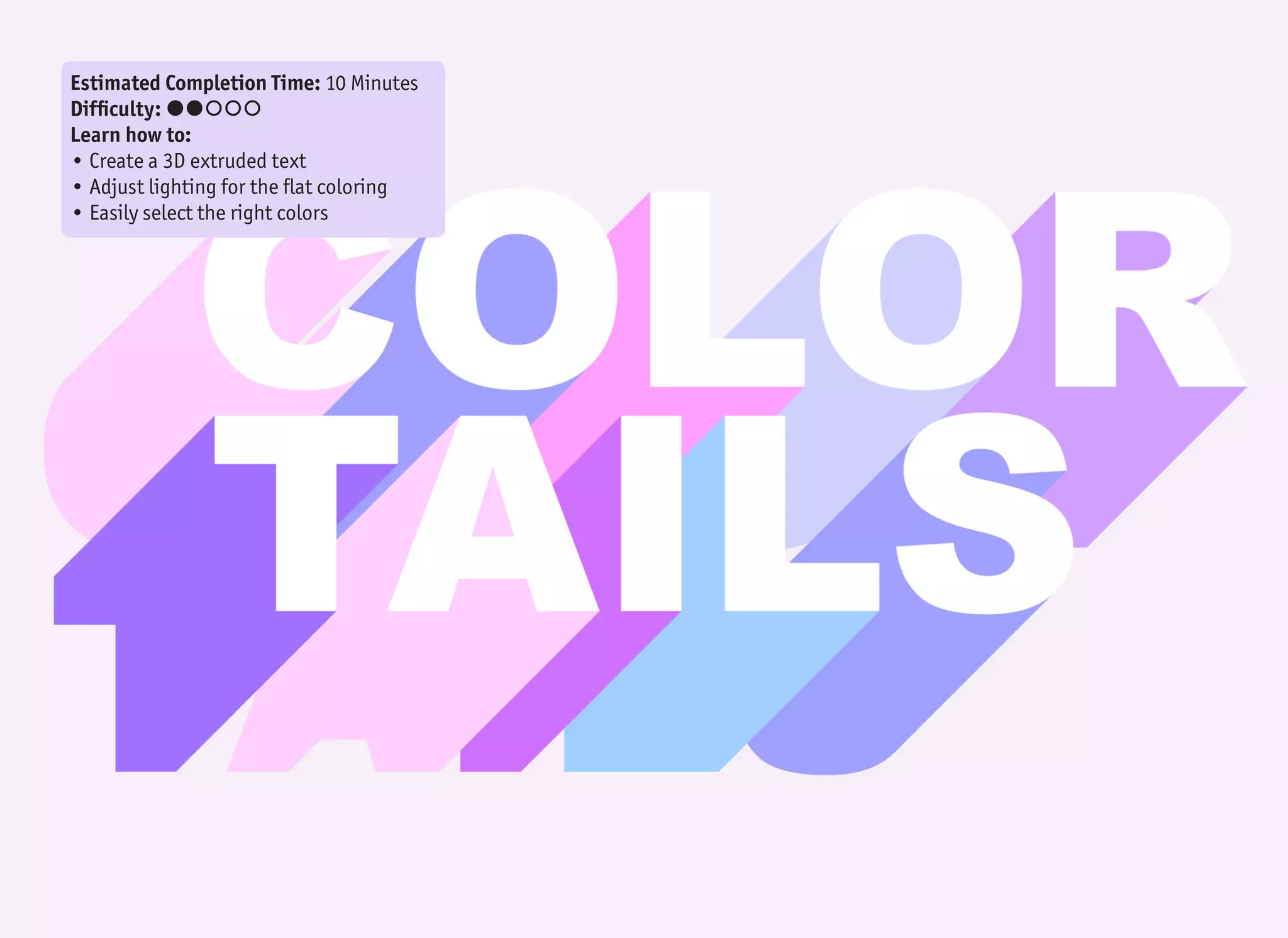 1
2
3
5
4
6
25Color Tails text effect
We have three possible ways to display a 3D
object in Microsoft Word. The first option
– Perspective view (1) – mimics the real-
world view. As the object moves away from
the observer (you), it gets smaller. That is
why on the first cube, the back side (2) is
smaller than the front side (3). How much
smaller it gets is defined by the amount of
Perspective. It can be a pretty big difference
(like on the picture, where the perspective
is set to 120°), or it can be quite subtle.
If you keep decreasing the amount of Per-
spective all the way down to 0°, you will
notice that the back side is now the same
size as the front side (4). This view is called
Parallel view (5).
It is often used for technical drawings (see
any product manual) because once the ob-
ject is drawn, it can be moved around the
space freely. For the same advantage, this
view was also used in some early computer
games – it looks 3D, but you do not have to
deal with perspective.
The last view is Oblique view (6). This one is
taught in schools and I can remember how I
hated to draw it. It does not look very 3D – it
looks ugly. The front side has no distortion
and we just add the “fake 3D sides”.
But, with the proper settings, it can create
an interesting effect. This tutorial should
prove it to you. Pity I did not know this dur-
ing my school years!
 