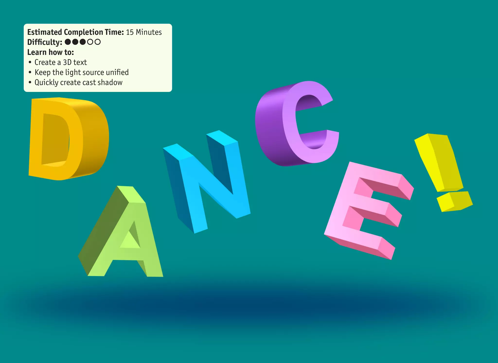 1 2 3 4
5
5
1
9
6
6
2
10
7
7
3
8
8
4
9 10
29Dance! text effect
For 3D objects, Word contains 11 different
materials and 15 different lighting options.
That, together with the lighting Angle set-
ting, allows for unlimited combinations.
How do I choose the right one? It is not
very intuitive, as Word, in order to make it
look simple, hides a lot of information. You
cannot see what is happening behind the
scenes. But you can try it.
Let’s start with the Material options and fo-
cus only on the standard ones for now.
We have four options to choose from: Matte
(1), Warm Matte (2), Plastic (3) and Metal
(4). The names sound splendid, but what
thew really change are basically just the size
and brightness of the highlight.
For the lighting settings, we will only look
at the Neutral section. There are six options
available: Three Point (5), Balance (6),
Soft (7), Harsh (8), Flood (9) and Con-
trasting (10).
As you can see on the preview image, some
lighting options do not have any, or only
very little, shadow, while some have very
strong contrast. As mentioned previously,
the size of the highlight is set by the Mate-
rial. And to set the direction from which the
light shines, you need to change the light-
ning Angle value.
While you cannot set the lighting intensity,
color or even number of lights, you still have
some degree of freedom for your creations.
 