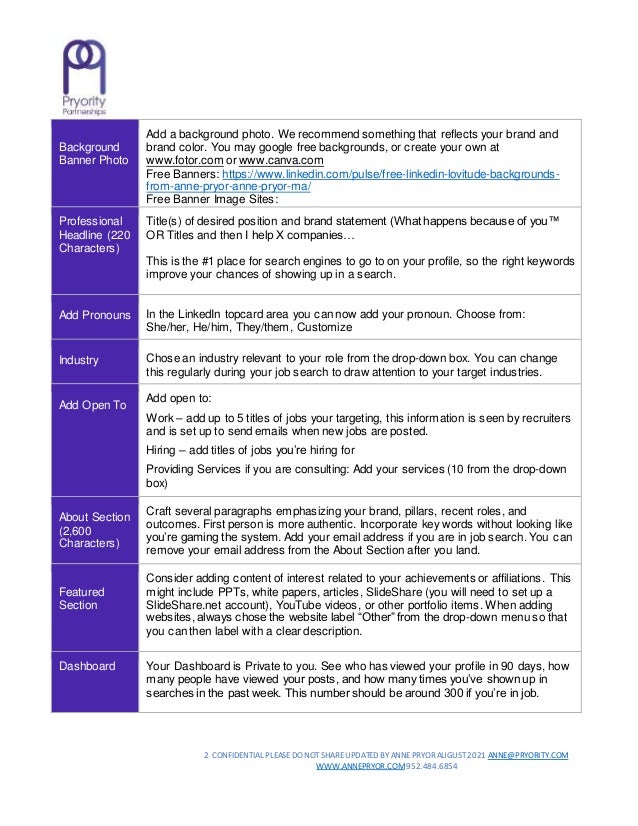 Best Tips For Building Your Linked In Profile Tips Sheet By Anne Pryo Best Tips For Building Your Linked In Profile Tips Sheet By Anne Pryo