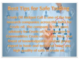Best tips for safe trading