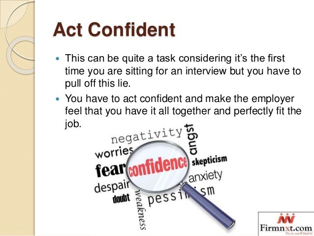 tips for first interview