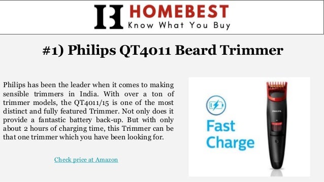 philips qt4011 charging time