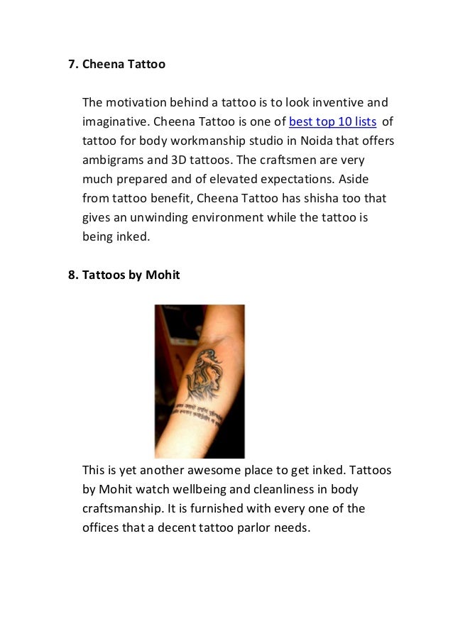 Tattoos deals in noida