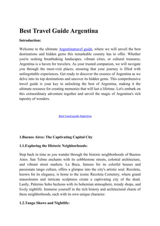 Best Travel Guide Argentina.pdf