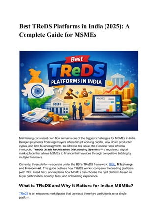 Best TReDS Platforms in India (2025): A Complete Guide for MSMEs | PDF