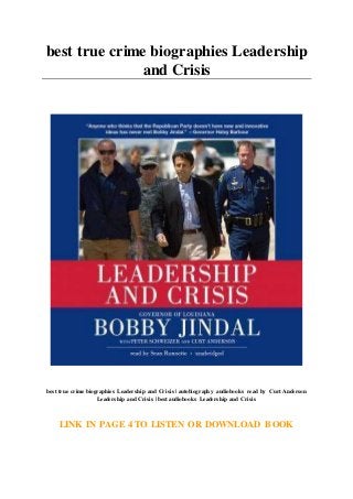 best true crime biographies Leadership
and Crisis
best true crime biographies Leadership and Crisis | autobiography audiobooks read by Curt Anderson
Leadership and Crisis | best audiobooks Leadership and Crisis
LINK IN PAGE 4 TO LISTEN OR DOWNLOAD BOOK
 