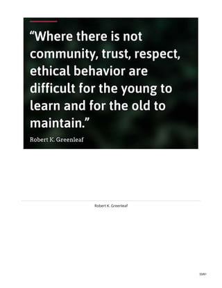 Robert K. Greenleaf
33/61
 
