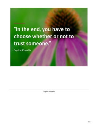 Sophie Kinsella
43/61
 