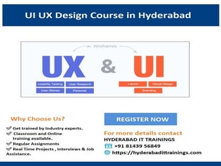 UI UX Design Course in Hyderabad | PPT