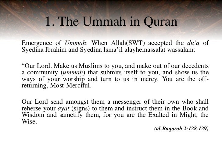 Best ummah raised for humanity