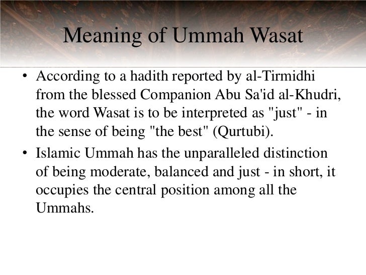 Best ummah raised for humanity