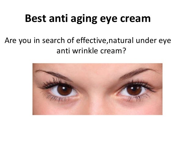 best under eye cream natural