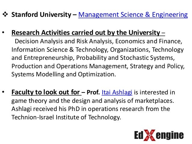 Operations management best university