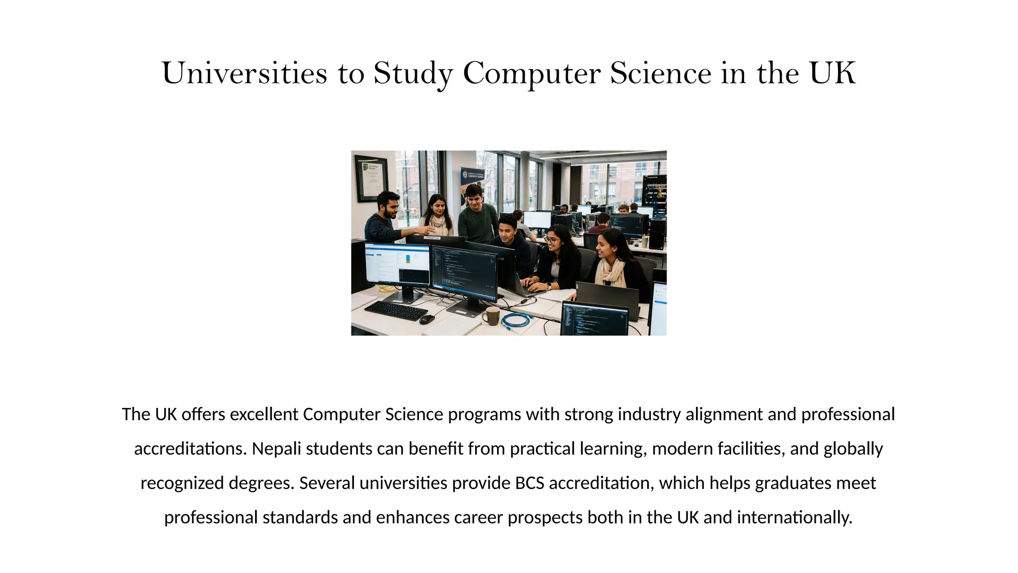 Best Universities to Study Computer Science in the UK Complete Guide