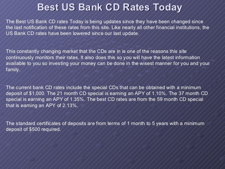 Best Cd Rates >> Best Us Bank Cd Rates Today Best Cd Rates >> Best Us Bank Cd Rates Today