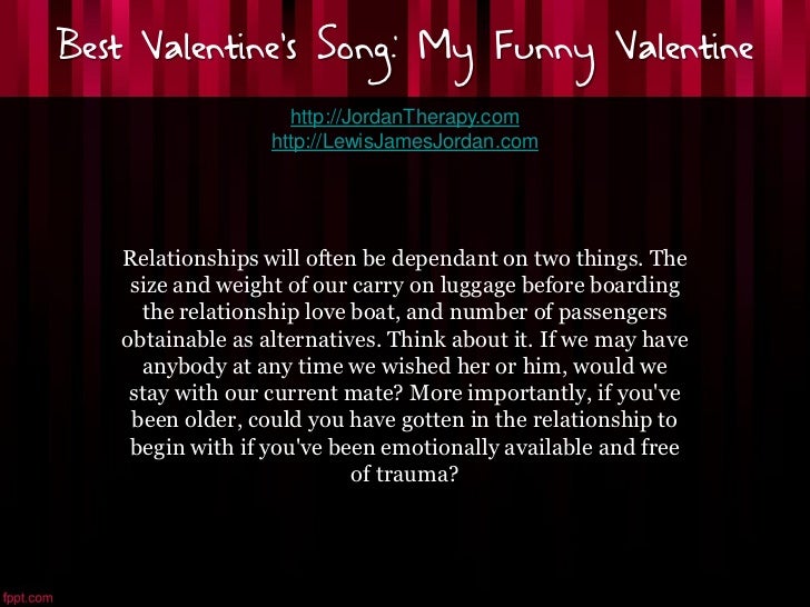 Best Valentine's Song: My Funny Valentine