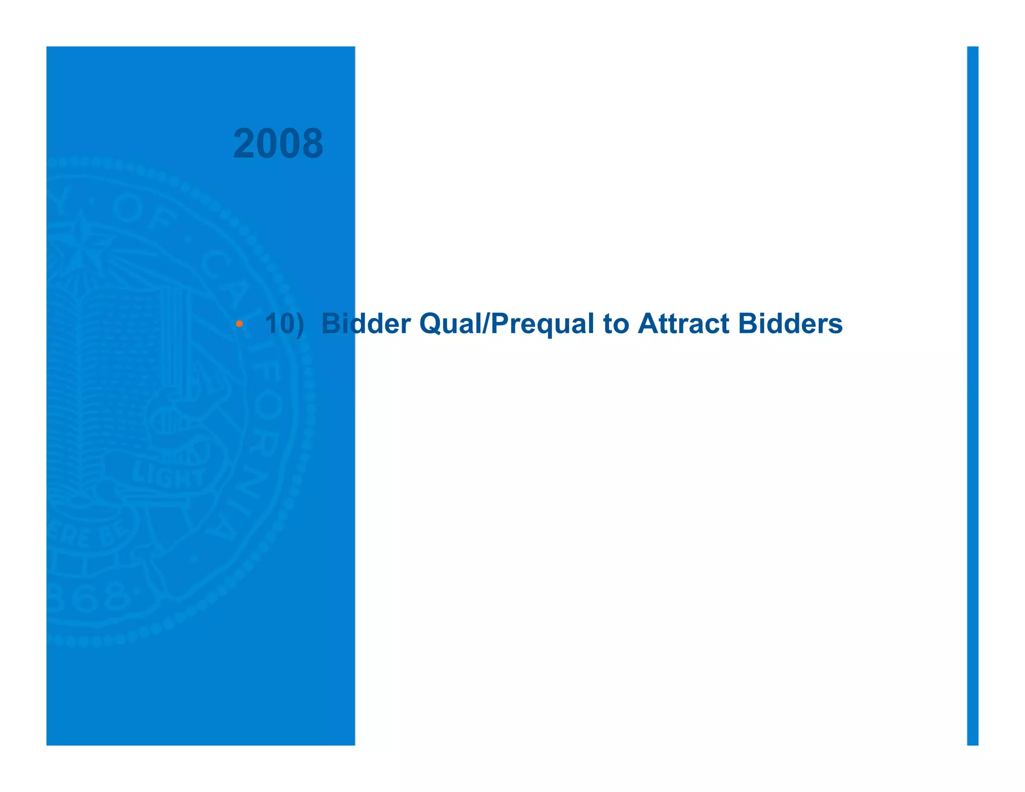 Best Value Contracting for Public Works