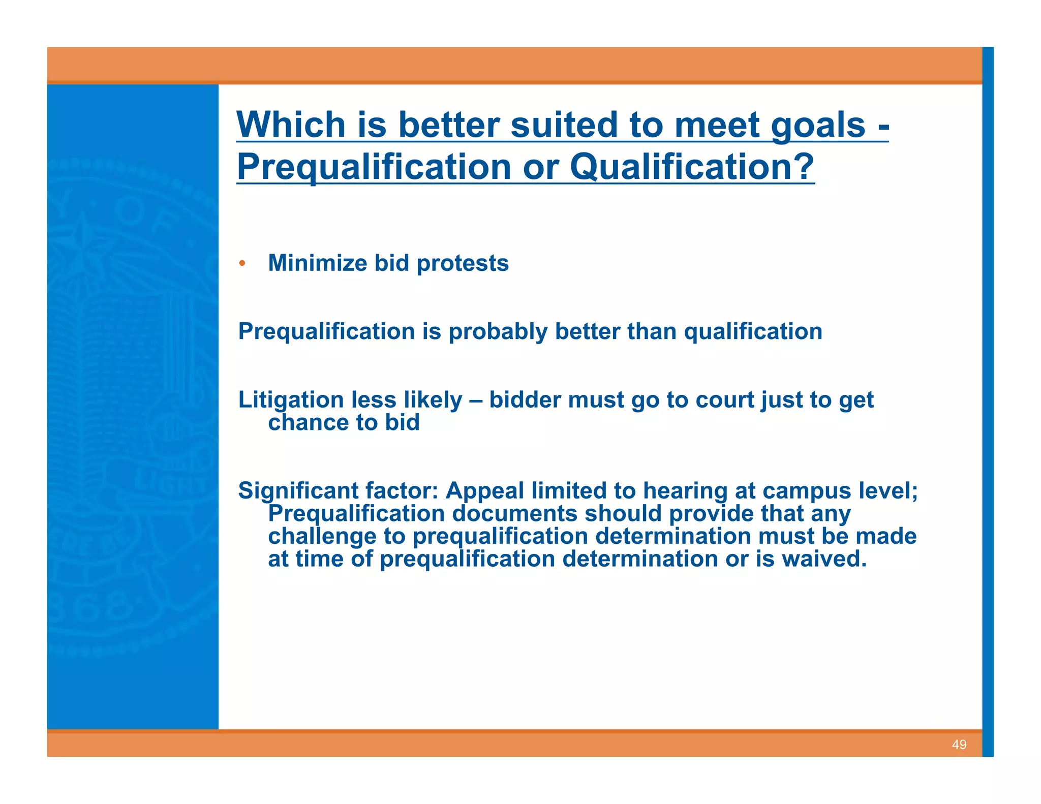 Best Value Contracting for Public Works