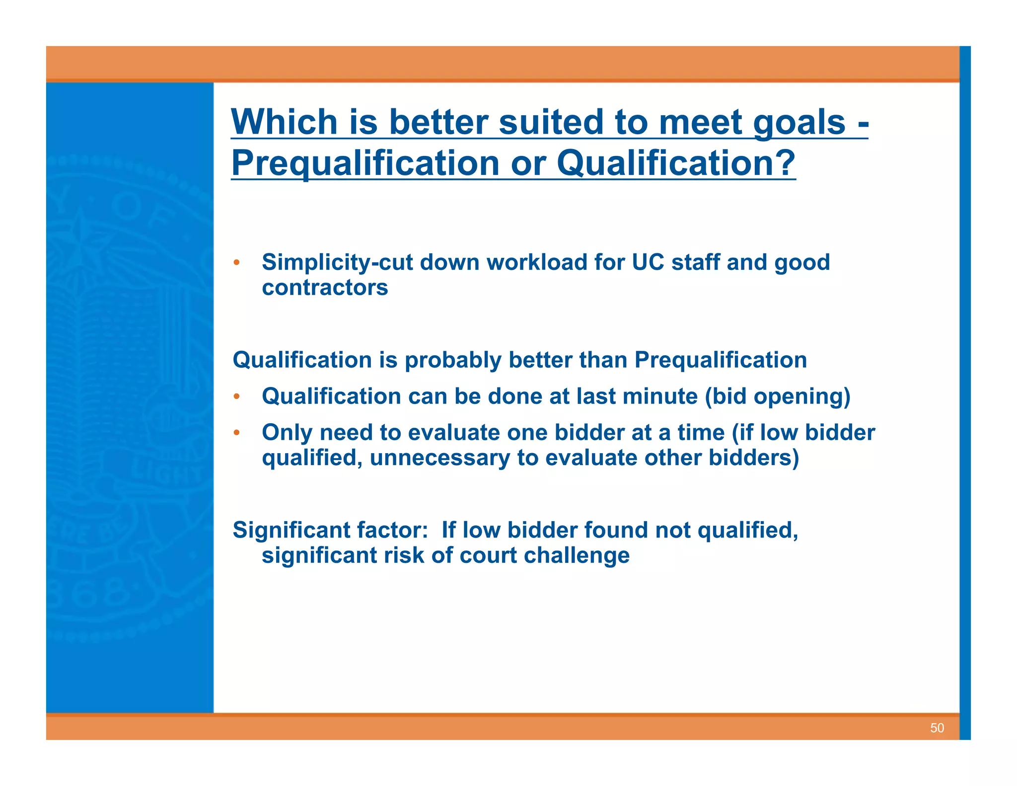 Best Value Contracting for Public Works