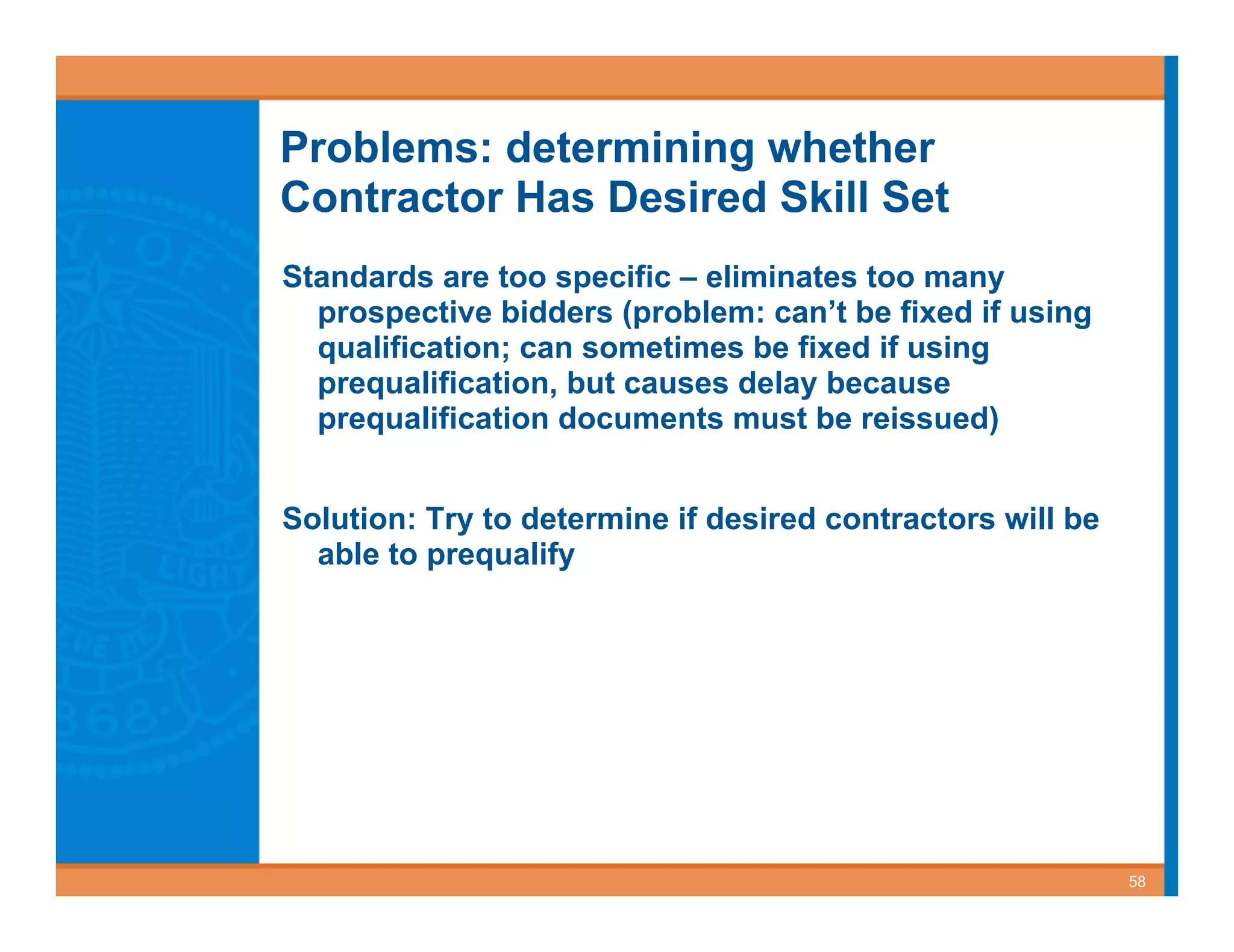 Best Value Contracting for Public Works