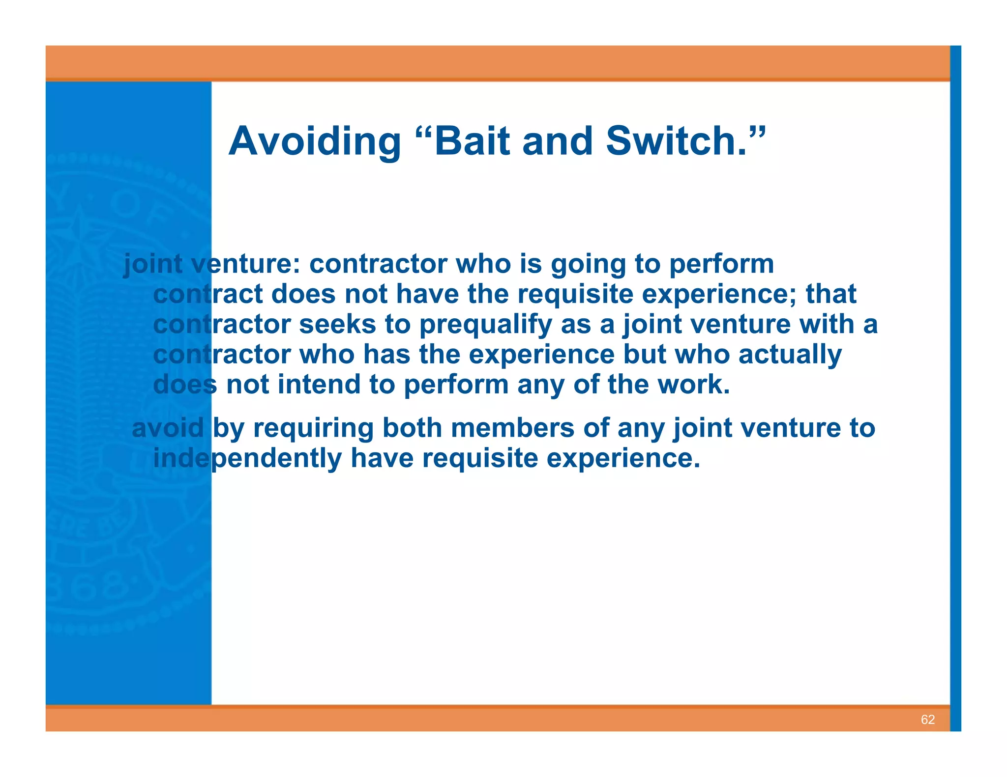 Best Value Contracting for Public Works