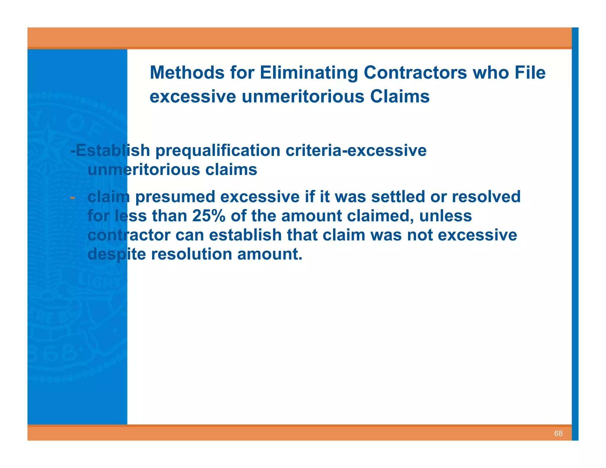 Best Value Contracting for Public Works