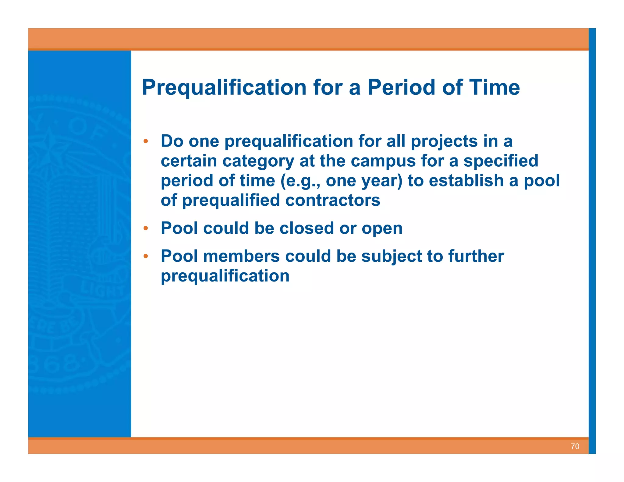 Best Value Contracting for Public Works