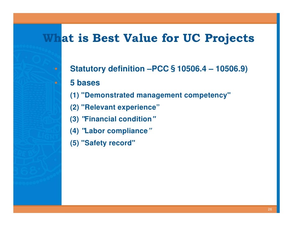 best value contracting for public works define public works project