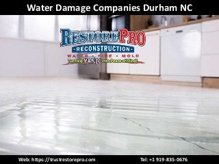 Water Damage Companies Durham NC
Web: https://trustrestorepro.com Tel: +1 919-835-0676
 