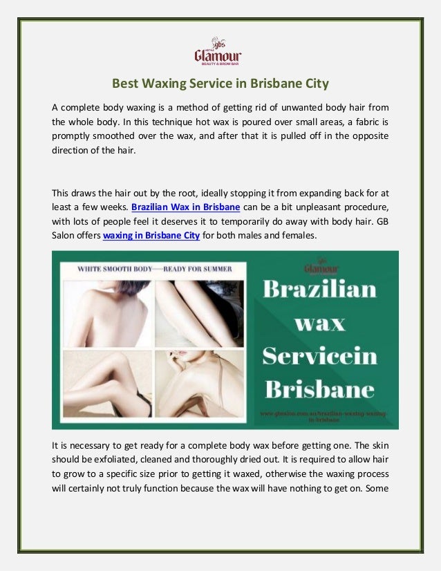 Hair Removal Waxing And Waning In Brisbane