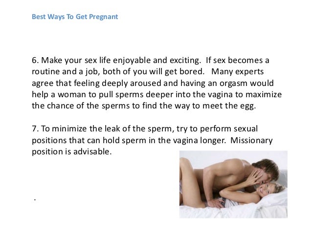 How Many Ways Can You Get Pregnant 69