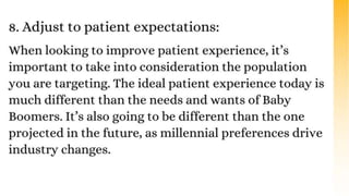Best Ways to Improve the Patient Experience | PPTX