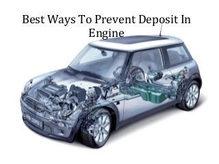 Best Ways To Prevent Deposit In
Engine
 