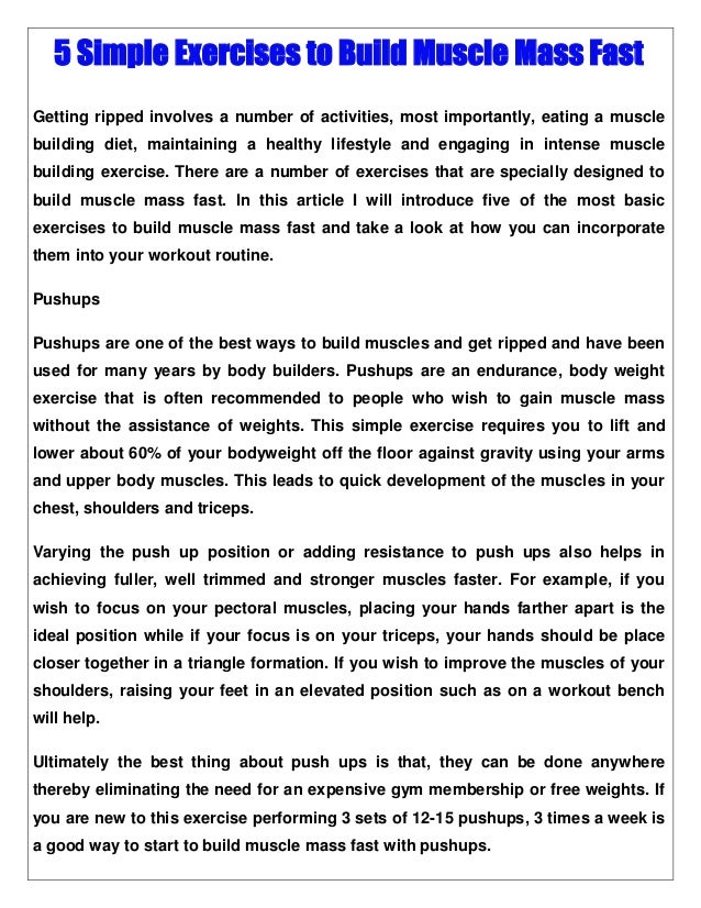 Best Way To Build Muscle Fast 5 Muscle Building Tips Best Way To Build Muscle Fast 5 Muscle Building Tips