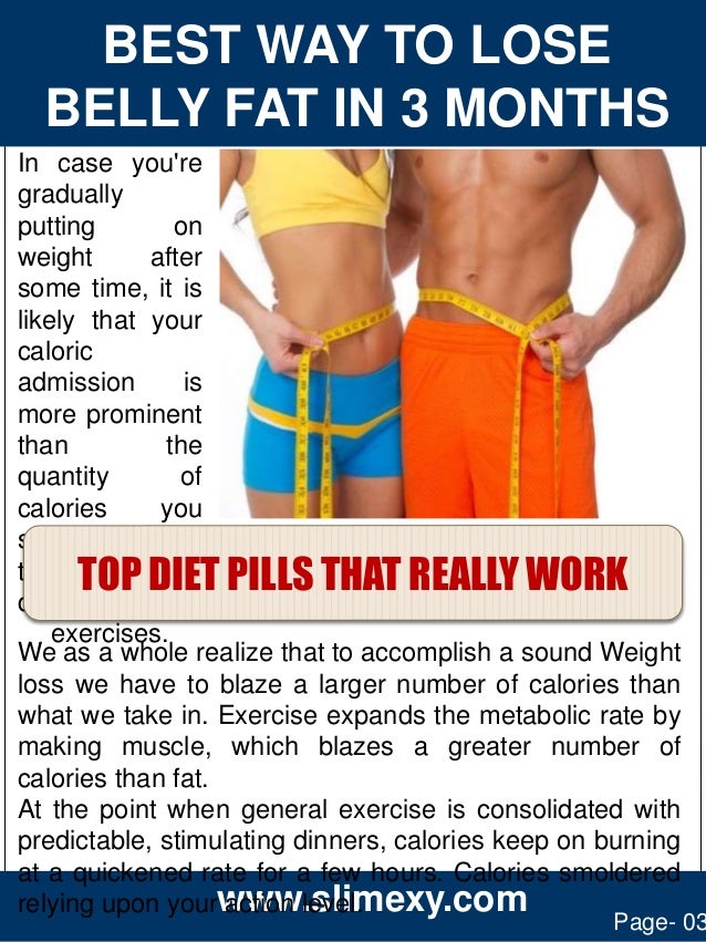 best way to lose weight on your belly