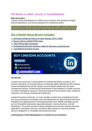 Best Wbesites For Buying LinkedIn Accounts on 8 Trusted Marketplaces.pdf