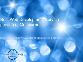 http://www.discoverwebdesignmelbourne.com.au/
Best Web Development Service
provide at Melbourne
 