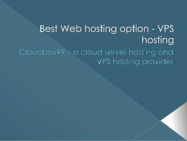 Best cloud hosting options