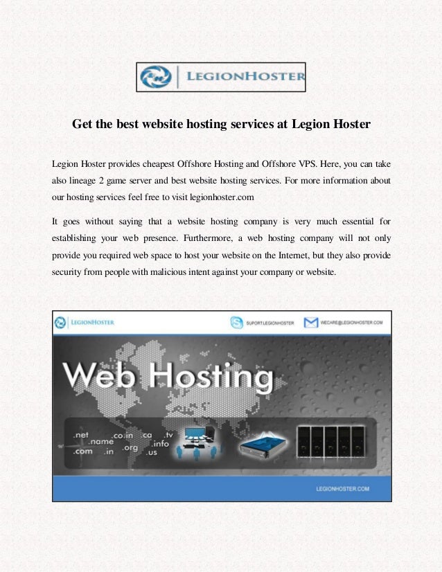 Best Website Hosting Legion Hoster Images, Photos, Reviews