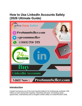 2026 Ultimate Guide to Using LinkedIn Safely for Career Growth and ...