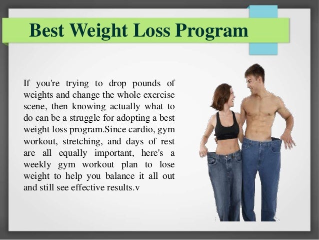 who has the best weight loss program