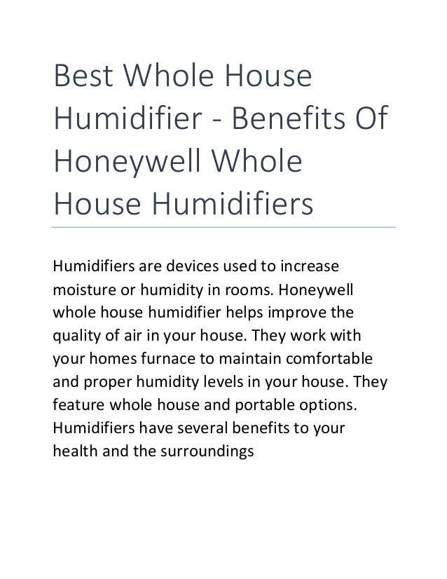 Best whole house humidifier benefits of honeywell whole house humidifiers
