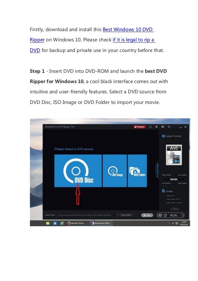 Best windows 10 dvd ripper